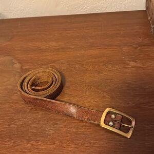 Vintage brown leather belt